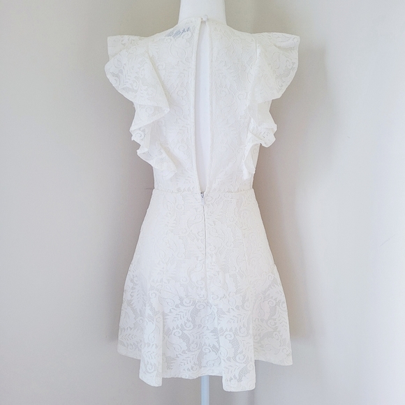 ATMOS & HERE Size 6 White Lace Dress - Picture 4 of 9